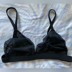 SKIMS - onyx mesh triangle bralette